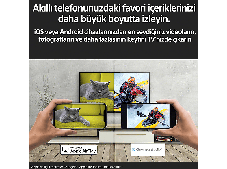 SONY BRAVIA KD50X72K 50'' 126 Ekran Uydu Alıcılı Android Smart 4K
