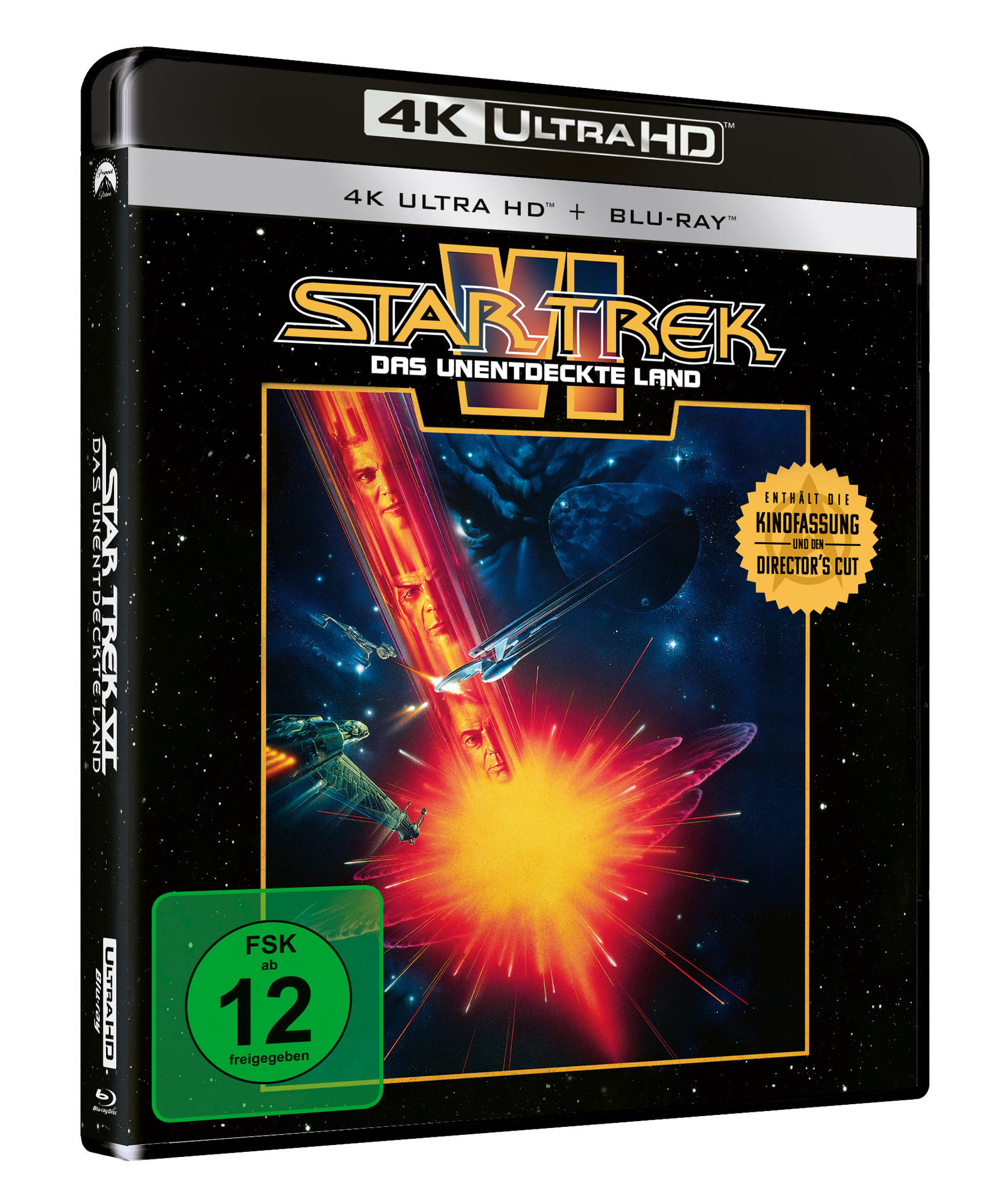 Eine Star Trek-Filmbox mit farbenfrohem Cover.