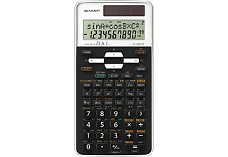 SHARP EL-506 TSBWH tudományos számológép, fekete-fehér