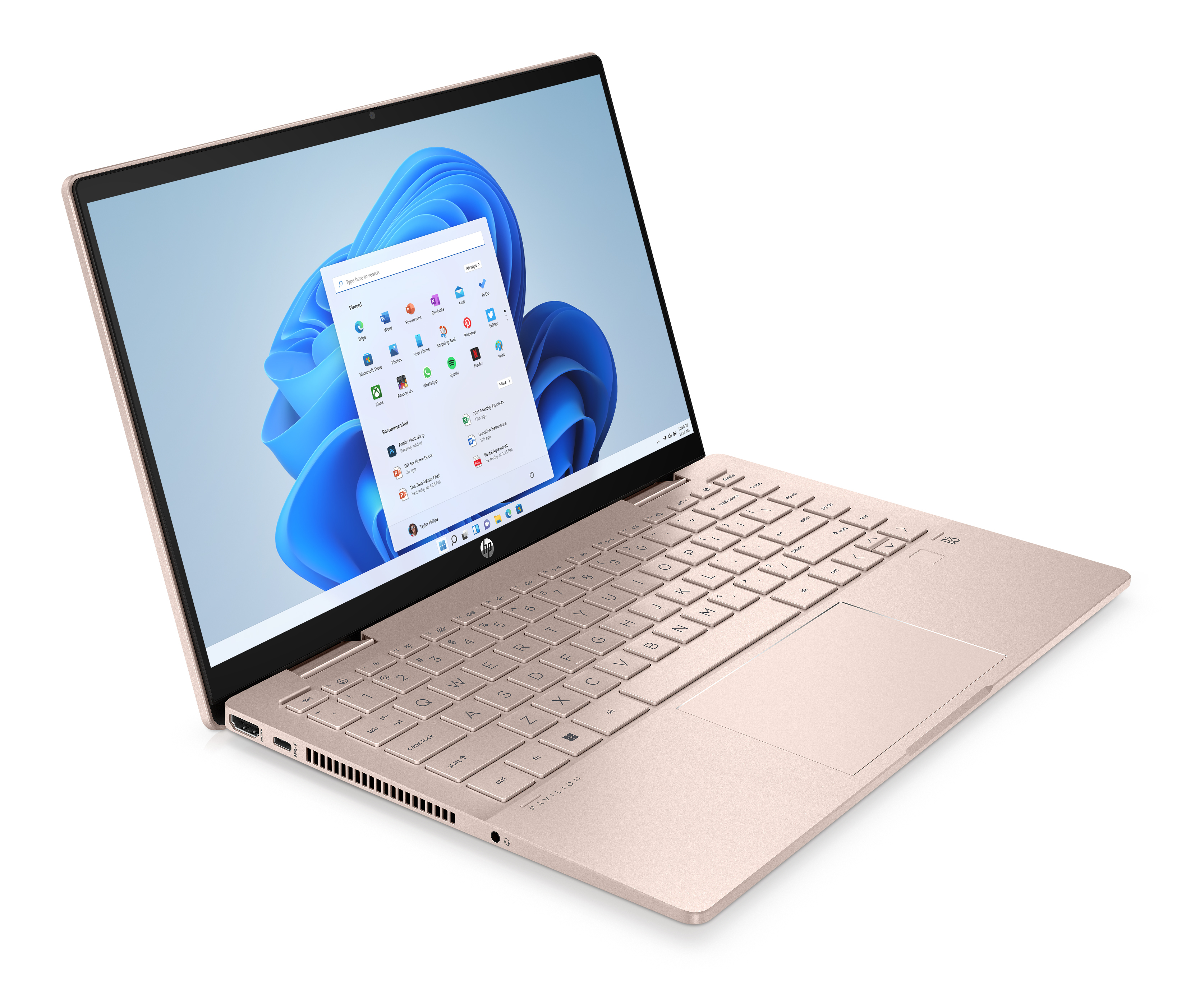 GB Prozessor, (64 i7 Xe, mit 1 Touchscreen, 11 Intel®, Convertible, 14 Home Display Windows 16 Zoll HP Pavilion RAM, Intel® Iris® Roségold 14-ek0375ng, TB Bit) SSD, x360 Core™