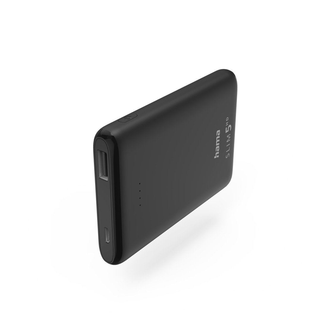 HAMA Schwarz 5000 mAh Slim Powerbank 5HD