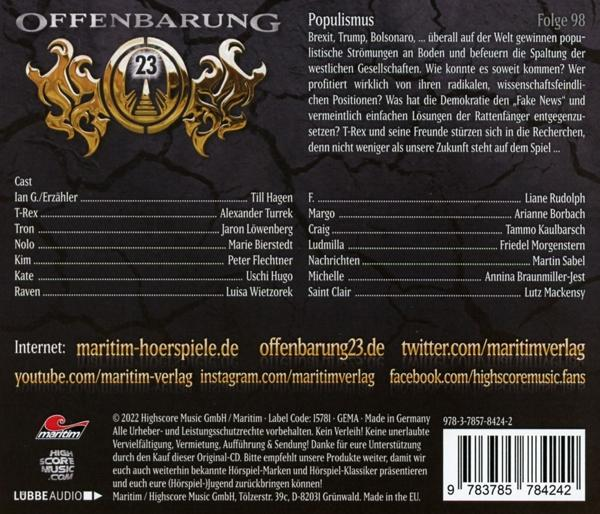 Offenbarung 23 - 098 - POPULISMUS  - (CD)
