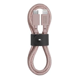 NATIVE UNION Belt - USB-C auf Lightning Kabel (Rose)