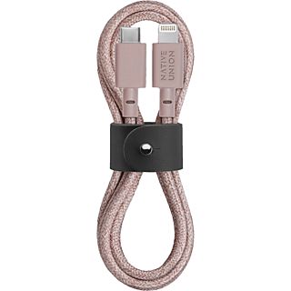 NATIVE UNION Belt - Câble USB-C vers Lightning (Rose)