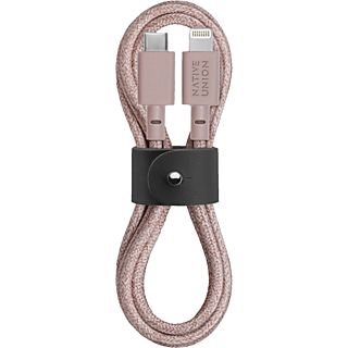 NATIVE UNION Belt - USB-C auf Lightning Kabel (Rose)