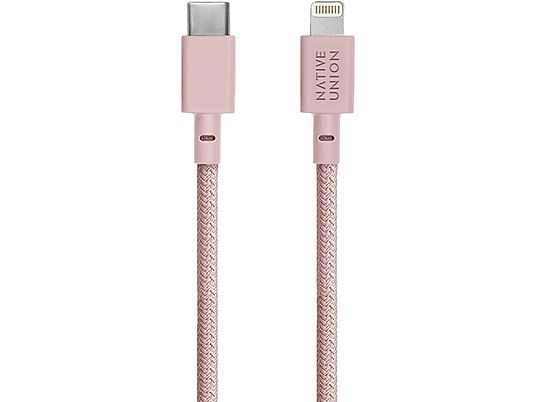 NATIVE UNION Belt - Cavo da USB-C a Lightning (rosé)