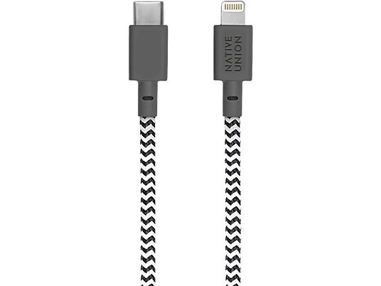 NATIVE UNION Night - Câble USB-C vers Lightning (Zebra)