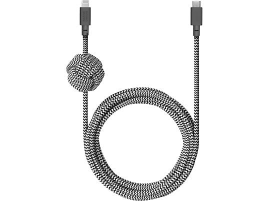 NATIVE UNION Night - USB-C auf Lightning Kabel (Zebra)
