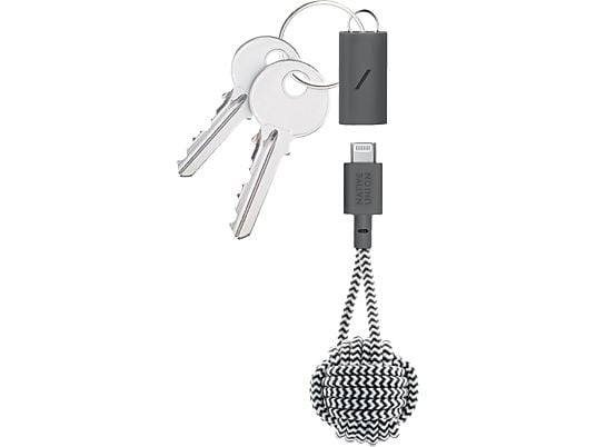 NATIVE UNION Key - USB-C auf Lightning Kabel mit Schlüsselanhänger (Zebra)