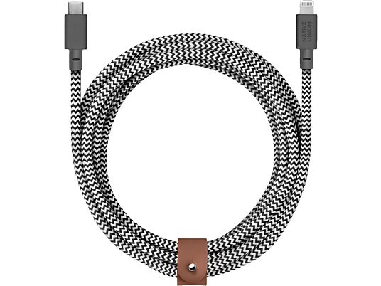 NATIVE UNION Belt - USB-C auf Lightning Kabel (Zebra)