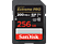 SANDISK Extreme PRO (UHS-I) - SDXC-Speicherkarte  (256 GB, 200 MB/s, Schwarz)