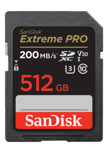 SanDisk 512 Go Extreme PRO SDXC, carte mémoire, jusqu'à 170 MB/s UHS-I  Classe 10, U3, V30 : : Informatique
