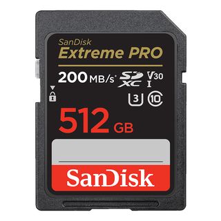 SANDISK Extreme PRO (UHS-I) - scheda di memoria SDXC (512 GB, 200 MB/s, nero)