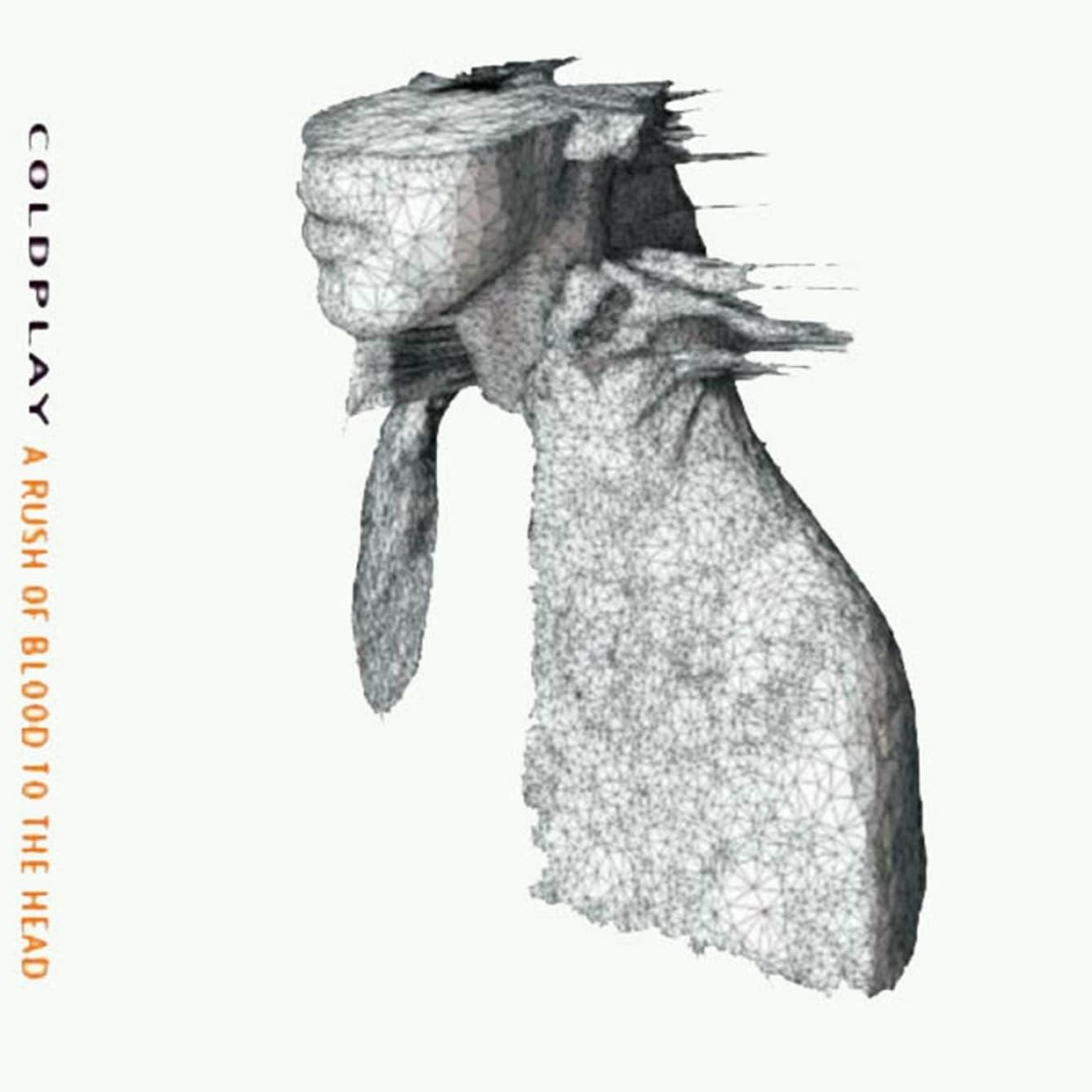 Coldplay album borítója. Egy drótváz mellszobor a zenekar nevével és az album címével.