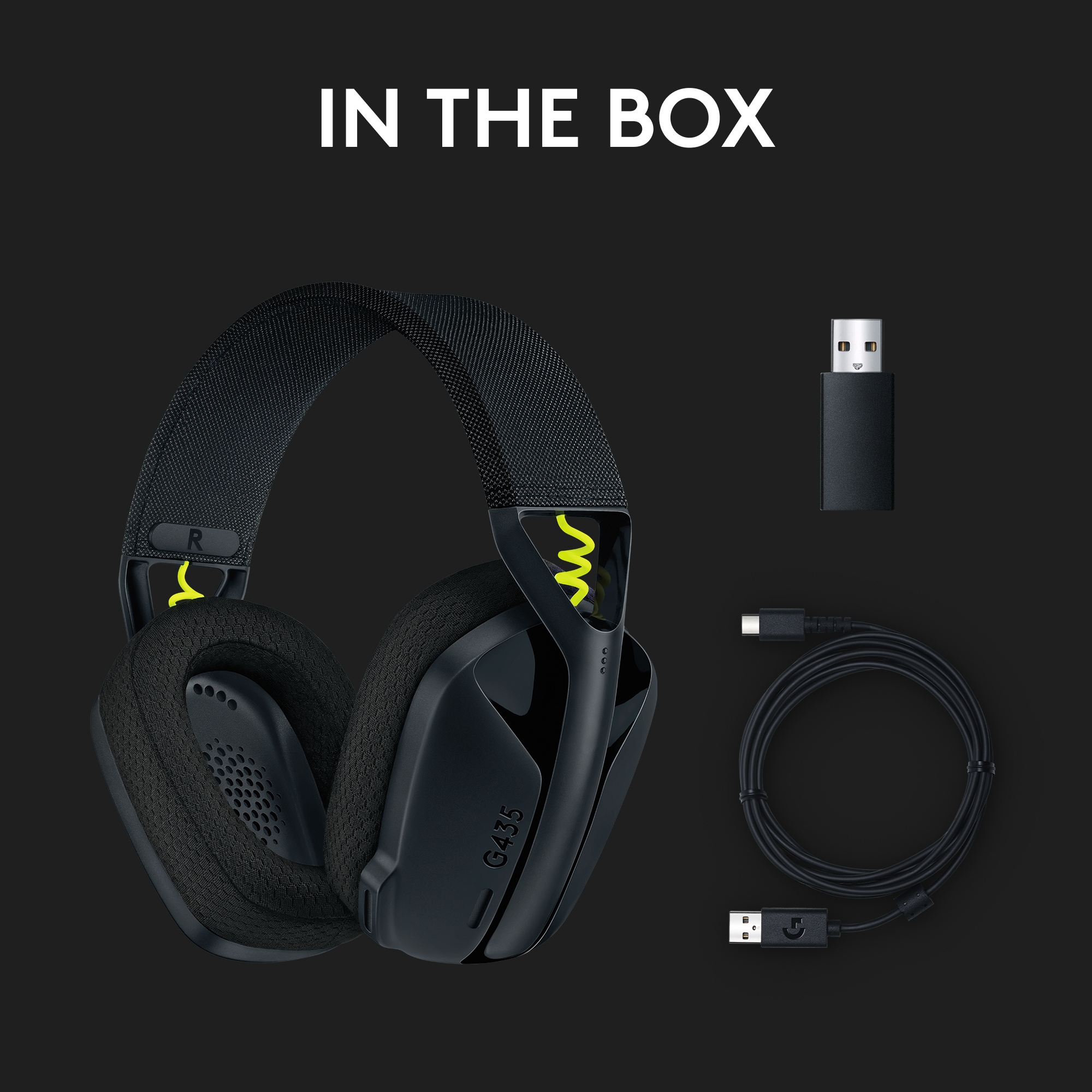 LOGITECH G435 | Gaming Headset, Schwarz und Neongelb | MediaMarkt