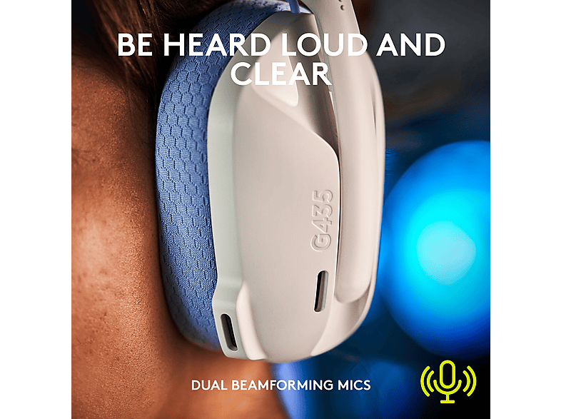 LOGITECH G435 | Gaming Headset, Grauweiß und Flieder | MediaMarkt
