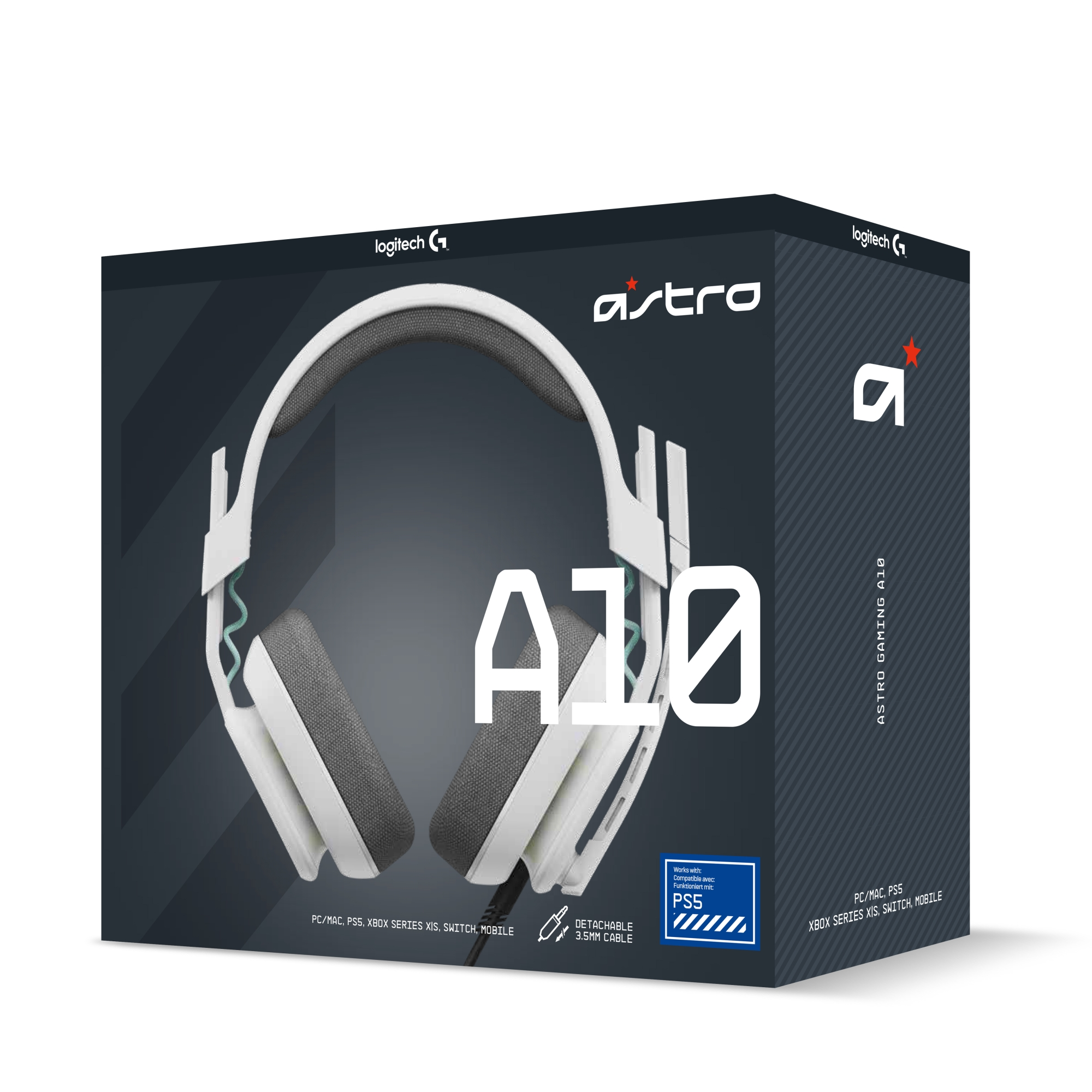 ASTRO GAMING A10 - Gaming Headset, Weiss