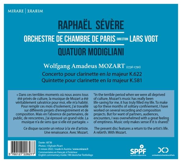 Orchestre De Chambre De Paris Lars - CLARINET WORKS  - (CD)