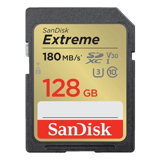 SANDISK Extreme (UHS-I) - Scheda di memoria SDXC  (128 GB, 180 MB/s, Nero)