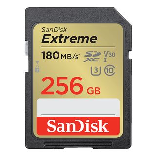 SANDISK Extreme (UHS-I) - Carte mémoire SDXC  (256 GB, 180 MB/s, Noir)