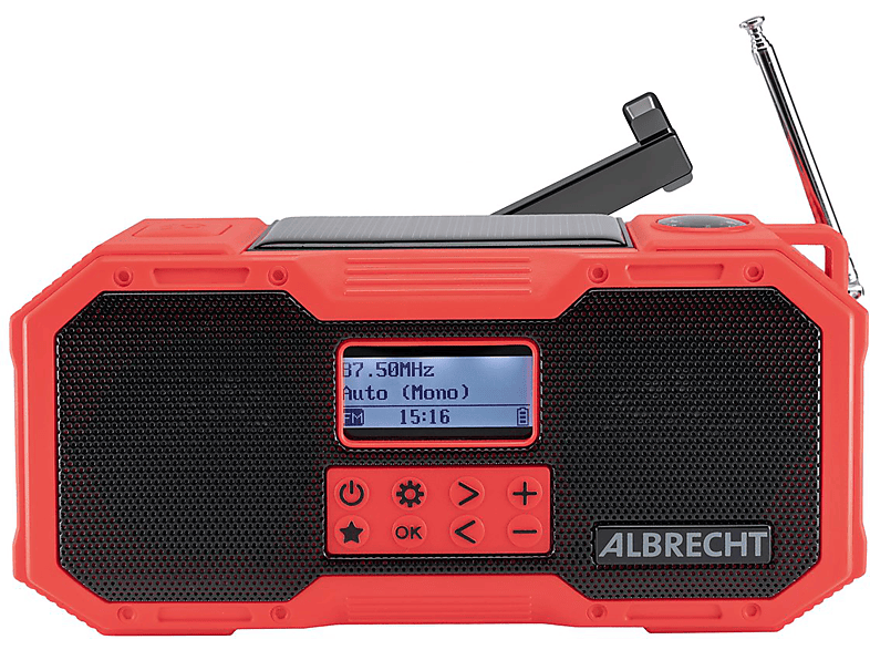 ALBRECHT DR 112 Radio, DAB+, FM, Bluetooth, Rot Radio in Rot kaufen SATURN