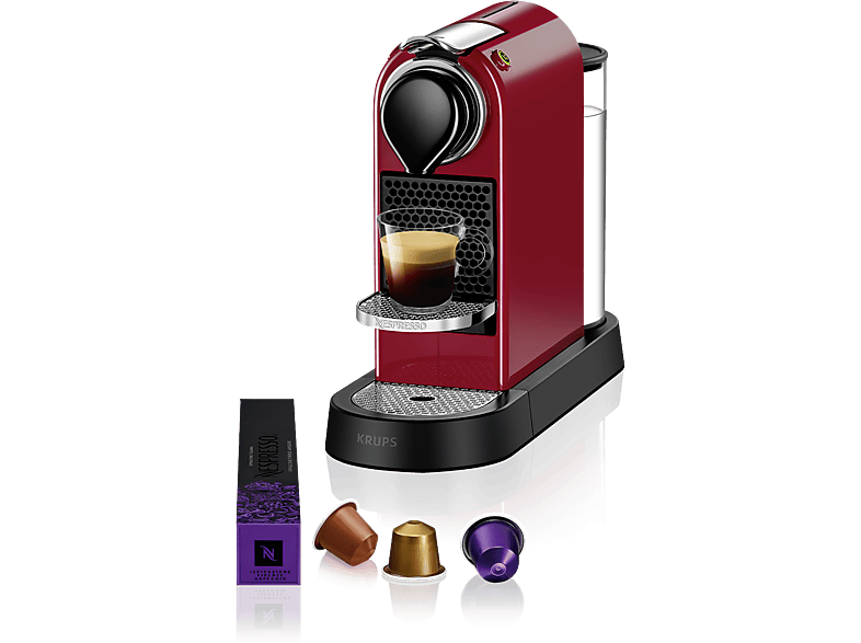 KRUPS Nespresso CitiZ XN7415 Rood | MediaMarkt