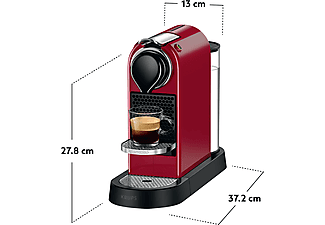 Beschaven Reparatie mogelijk Geit KRUPS Nespresso CitiZ XN7415 Rood kopen? | MediaMarkt