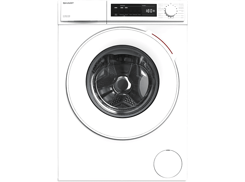SHARP ES-NFW612CWB-DE Waschmaschine kg, B) 1200 U/Min., (6