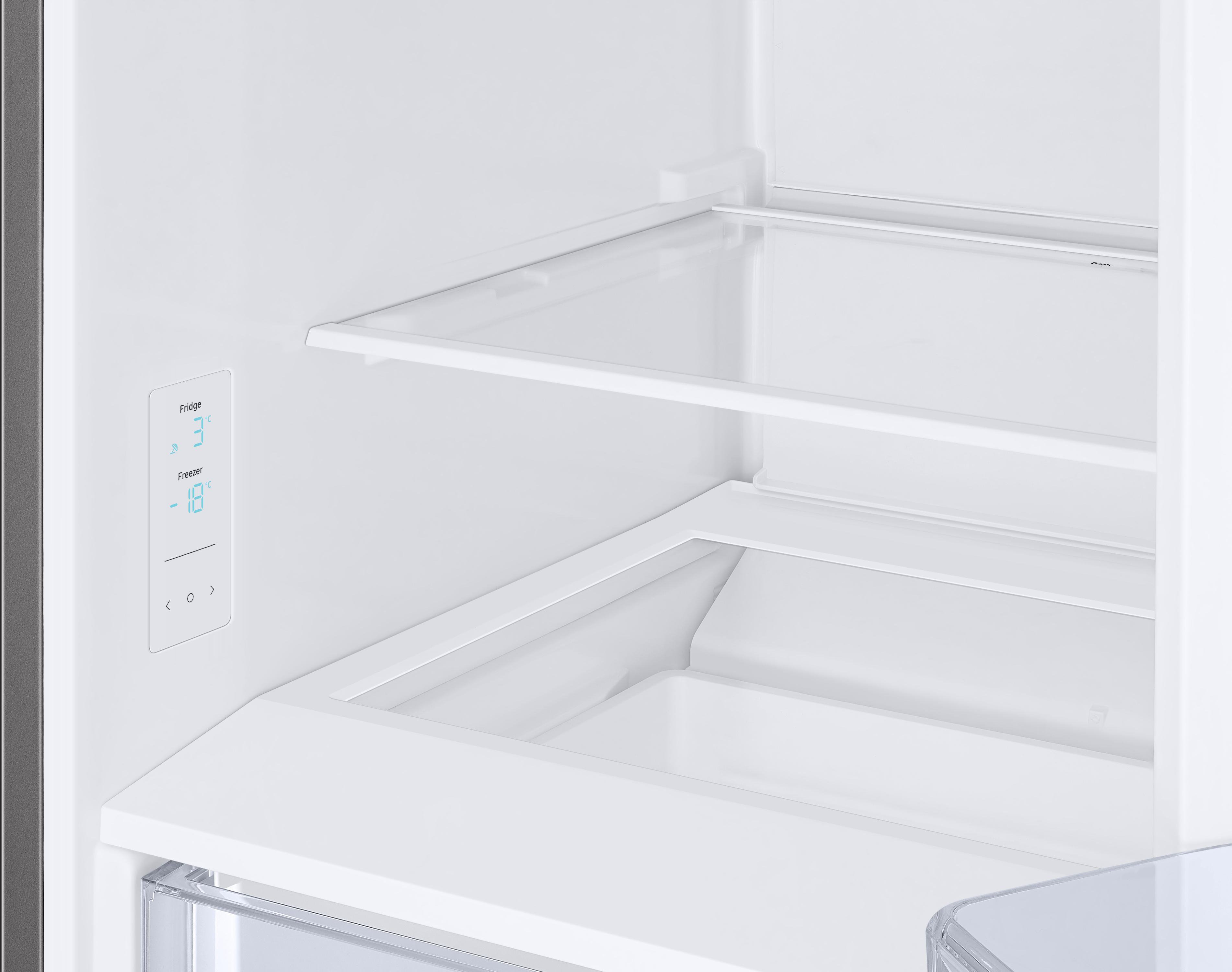 SAMSUNG RL34T600ESA/EG Kühlgefrierkombination (E, 344 l, 1853 mm hoch, Edelstahl Look)
