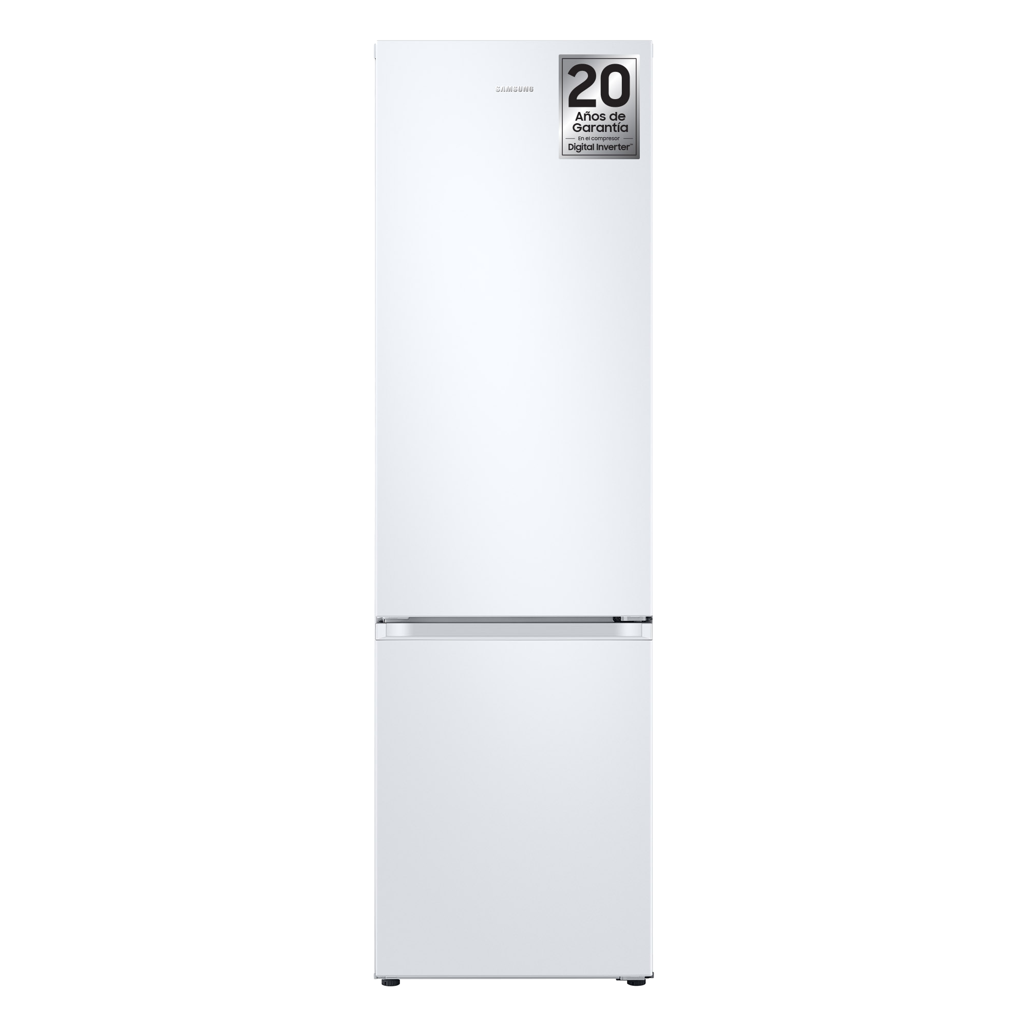 Frigorífico combi - Samsung RB38T605DWW/EF, 390 l, No Frost, 203 cm, Tecnología Space Max™, 35 dB, Blanco