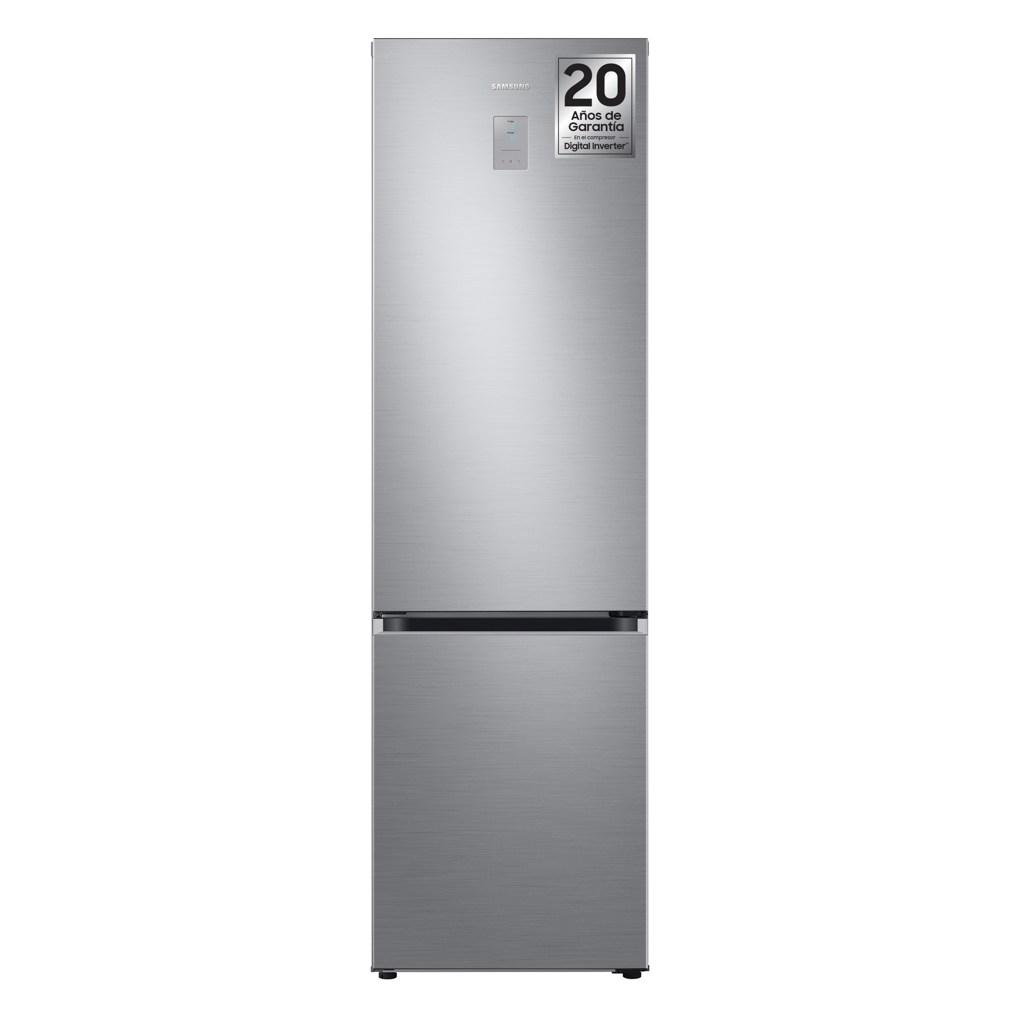 Frigorífico combi - Samsung RB38T675CS9/EF, 390 l, No Frost, Tecnología Space Max, 203 cm, 35 dB, Inox