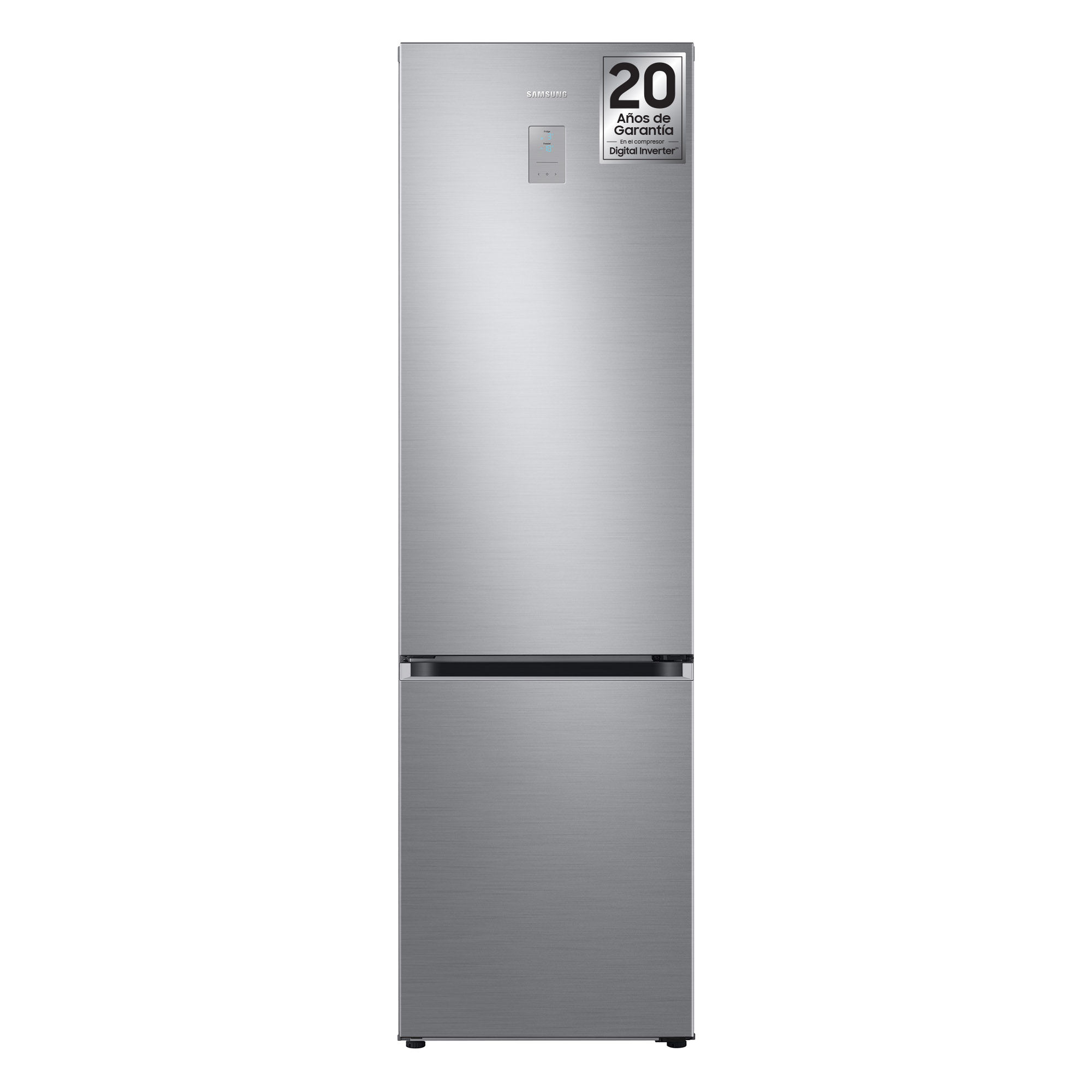 Frigorífico combi - Samsung RB38T776CS9/EF, 390 l, No Frost, Tecnología Space Max, 203 cm, 35 dB, Inox