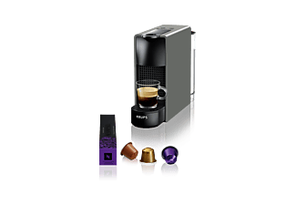 Krups Nespresso XN110E Essenza Mini compacte koffiecapsulemachine (1260 Watt, 19 bar pompdruk, automatische uitschakeling) zilver