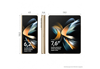 SAMSUNG Galaxy Z Fold 4 5G 256 GB Beige Dual SIM