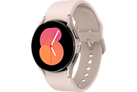 SAMSUNG Galaxy Watch5 LTE 40 mm Smartwatch Aluminium Fluorkautschuk, S/M, Pink Gold