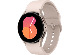 SAMSUNG Galaxy Watch5 LTE 40 mm Smartwatch Aluminium Fluorkautschuk, S/M, Pink Gold