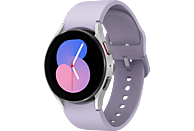 SAMSUNG Galaxy Watch5 BT 40 mm Smartwatch Aluminium Fluorkautschuk, S/M, Silver
