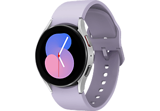 SAMSUNG Galaxy Watch5 BT 40 mm Smartwatch Aluminium Fluorkautschuk, S/M, Silver