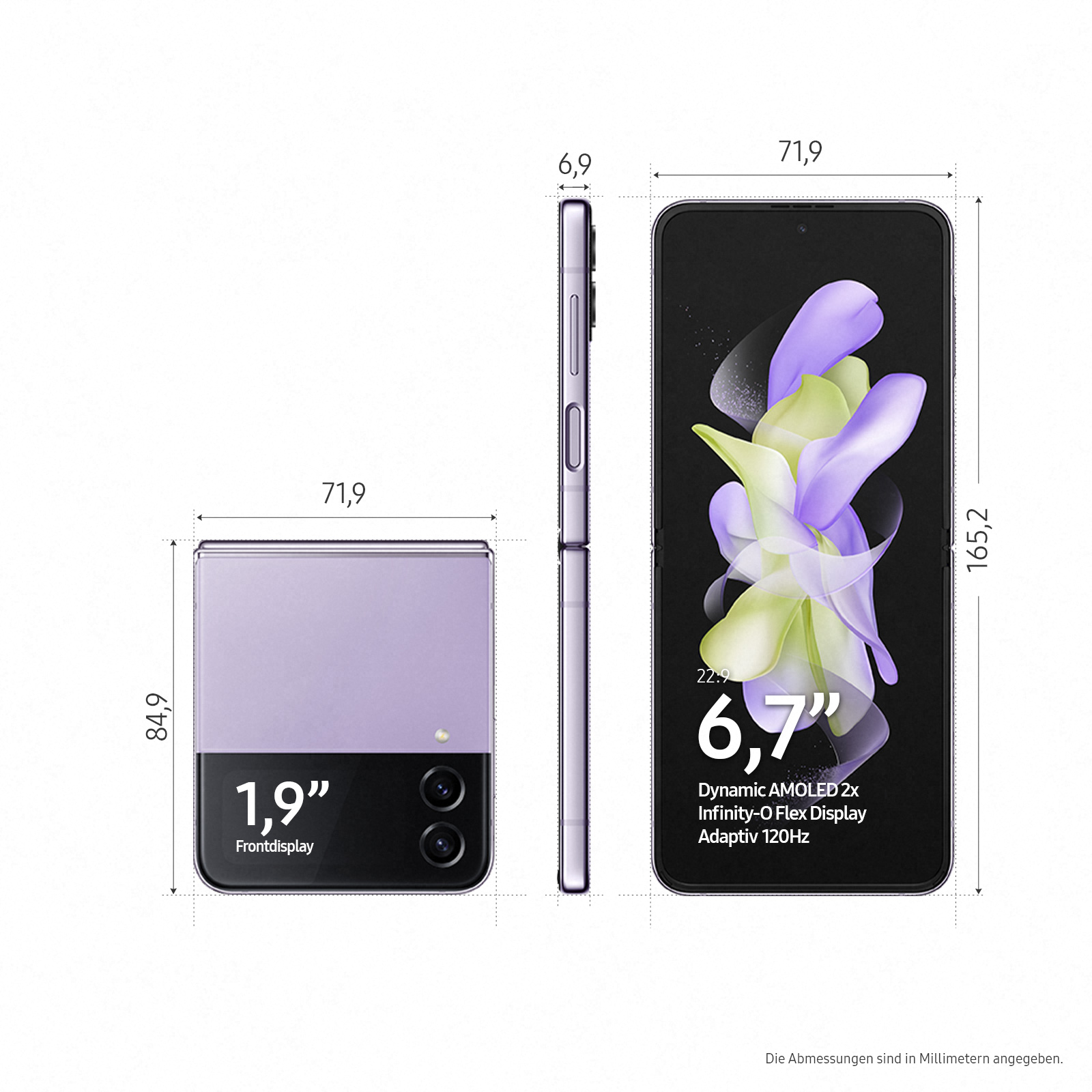 SAMSUNG Galaxy Z Flip 4 5G 256 GB Bora Purple Dual SIM