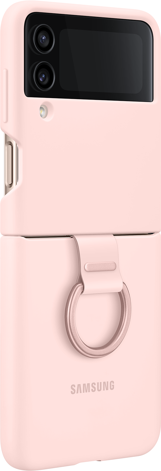SAMSUNG Coque en silicone avec anneau - Housse de protection (Convient pour le modèle: Samsung Galaxy Z Flip4)