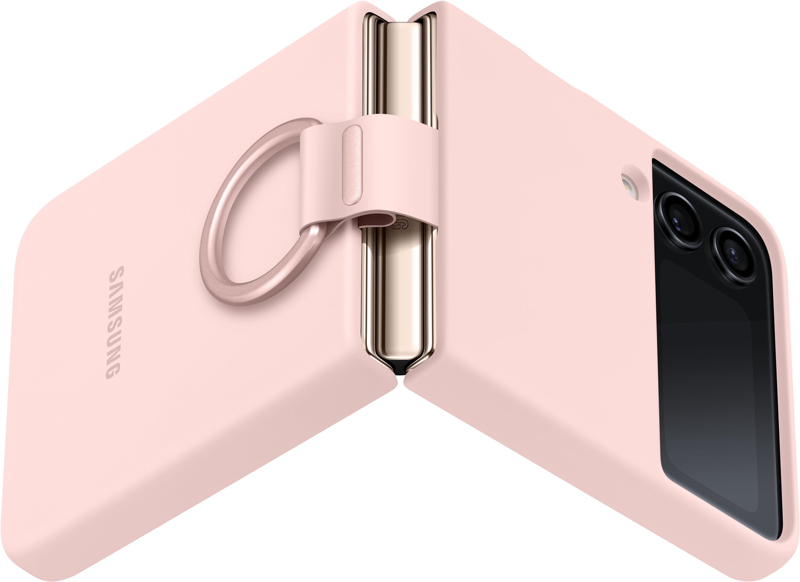SAMSUNG Coque en silicone avec anneau - Housse de protection (Convient pour le modèle: Samsung Galaxy Z Flip4)