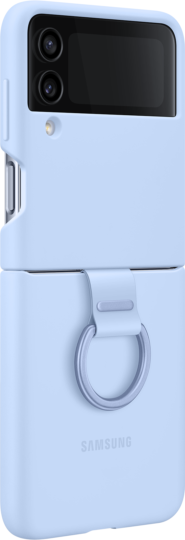 SAMSUNG Coque en silicone avec anneau - Housse de protection (Convient pour le modèle: Samsung Galaxy Z Flip4)