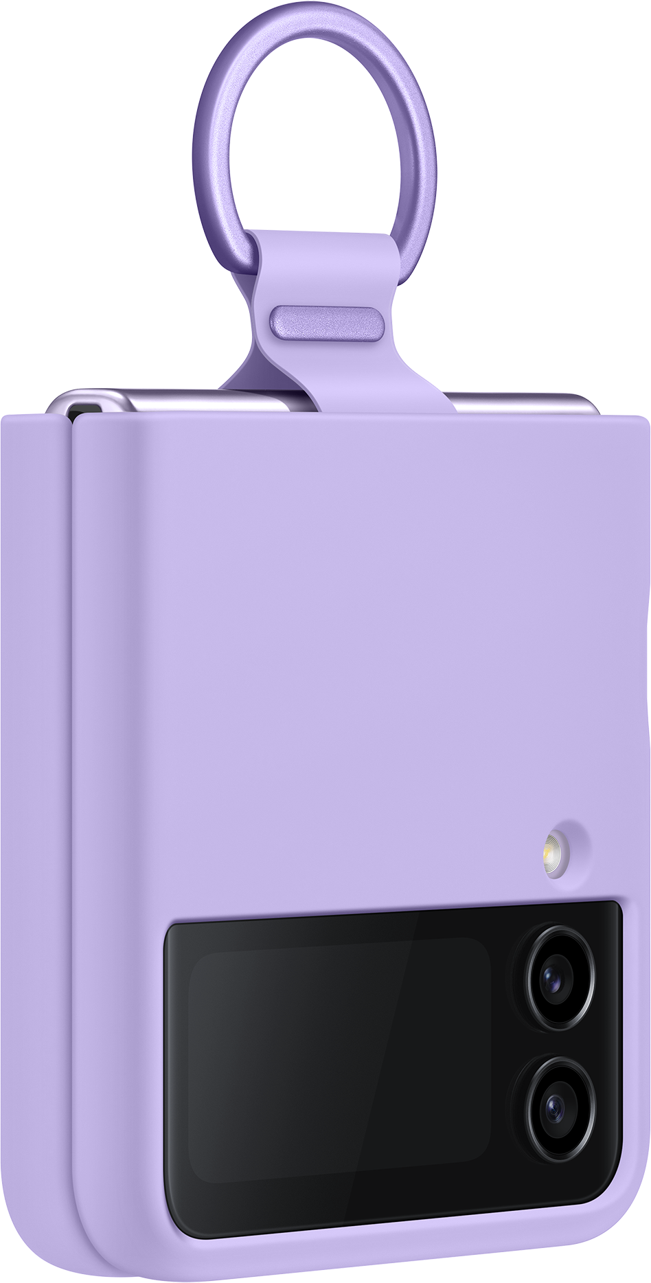SAMSUNG Coque en silicone avec anneau - Housse de protection (Convient pour le modèle: Samsung Galaxy Z Flip4)