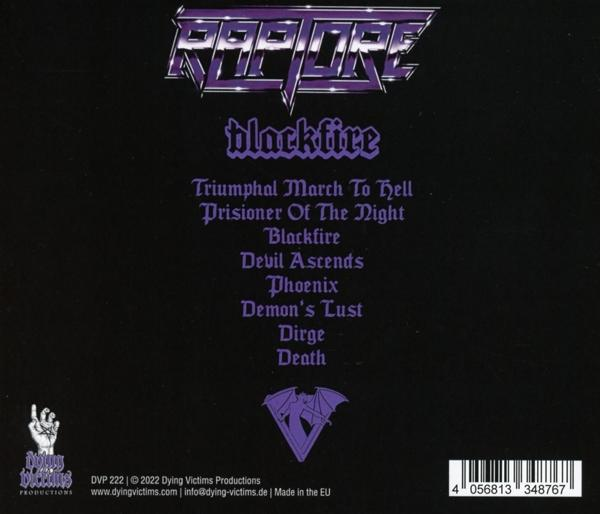 CD-Cover mit schwarzem Hintergrund und Titelliste.