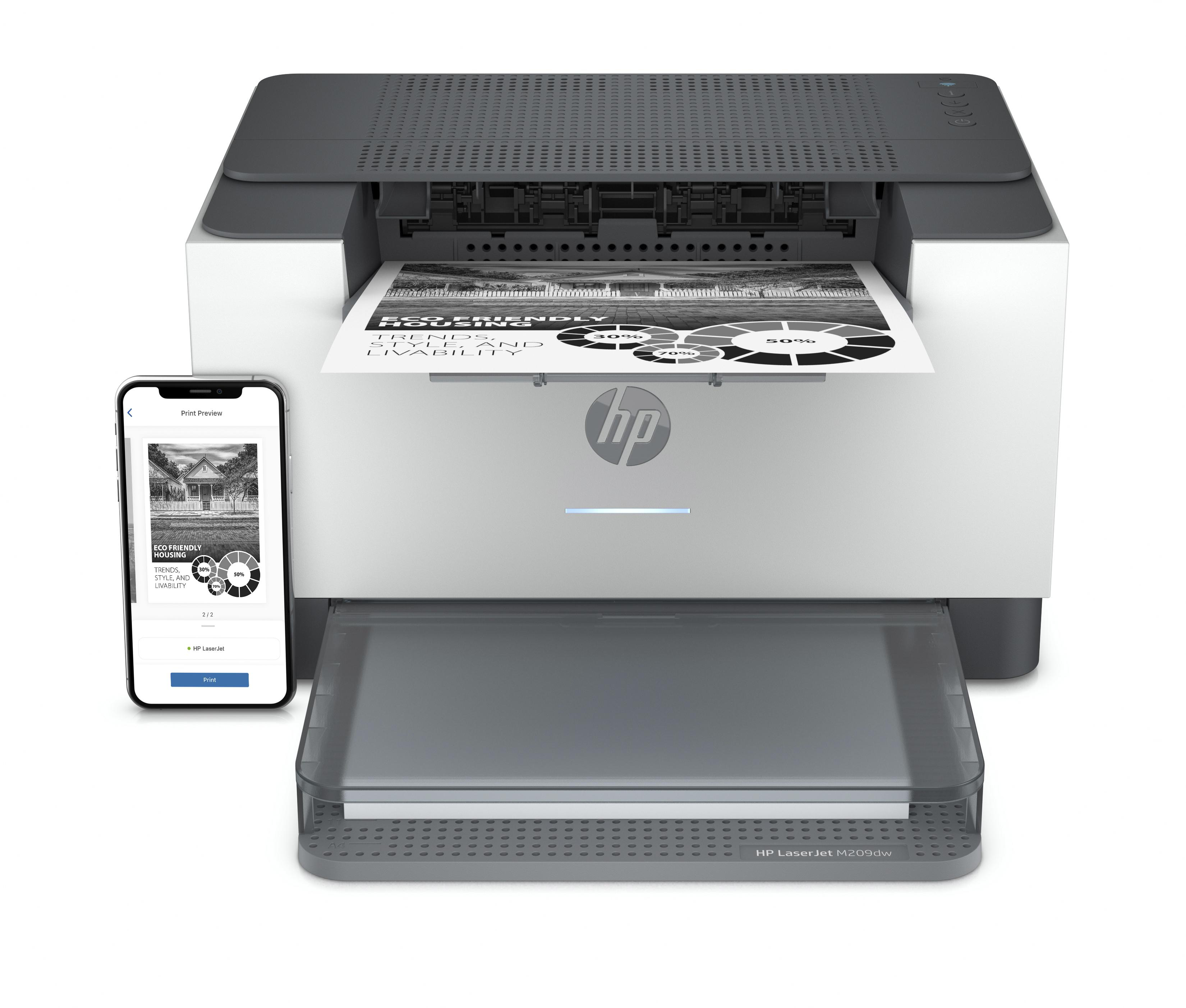 HP LaserJet M209dwe (Instant WLAN Laserdrucker Netzwerkfähig Laser Ink)