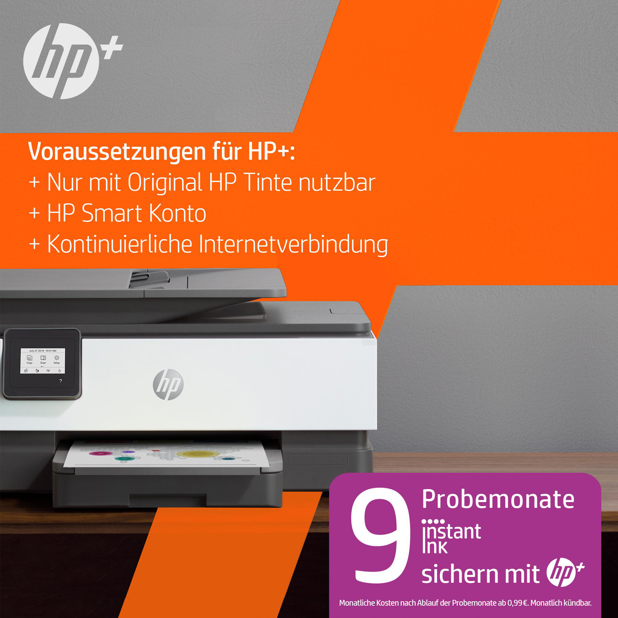 OfficeJet 8014e WLAN Tintenstrahl (Instant Multifunktionsdrucker AIO Ink) HP