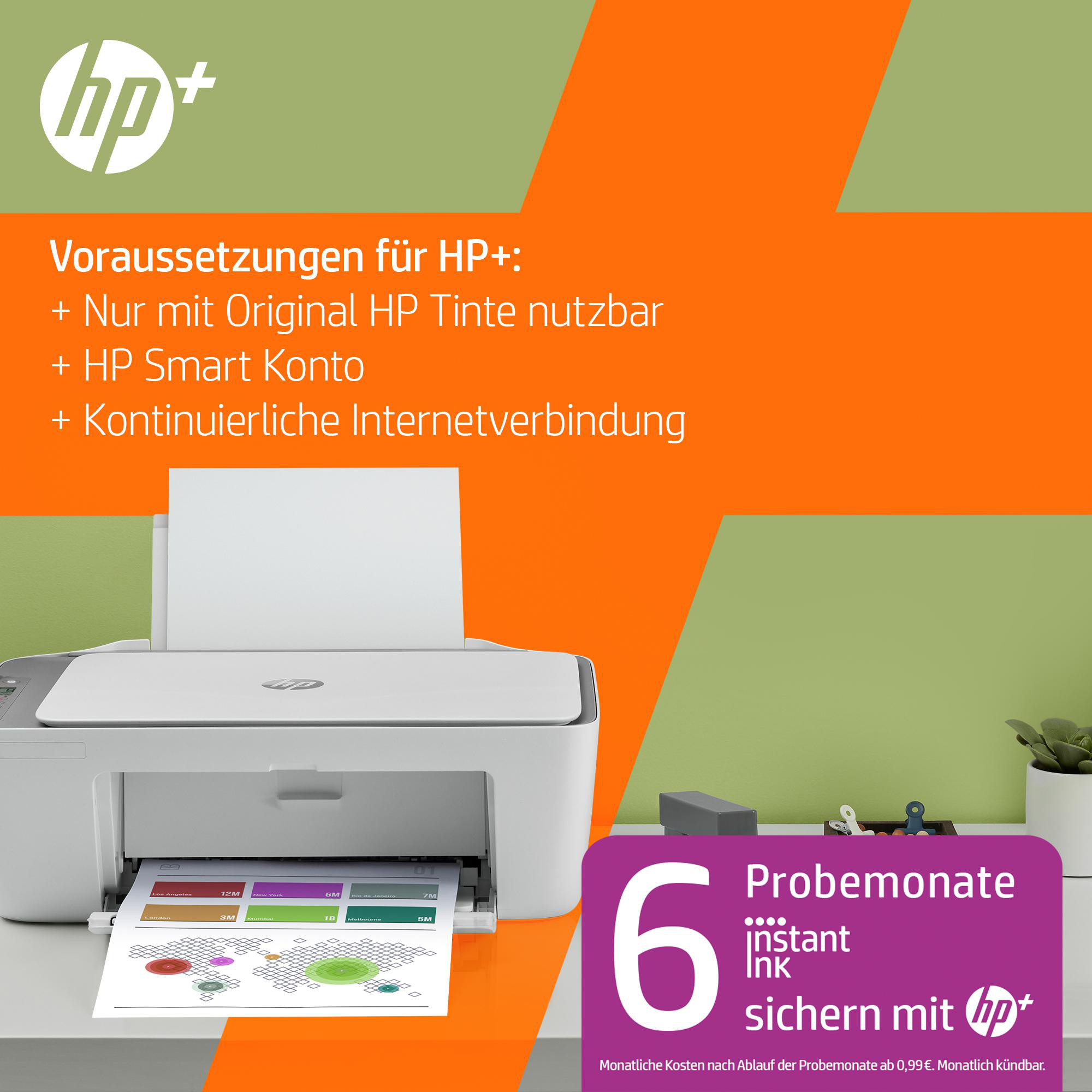 HP DeskJet 2720e AIO (Instant Ink) Multifunktionsdrucker