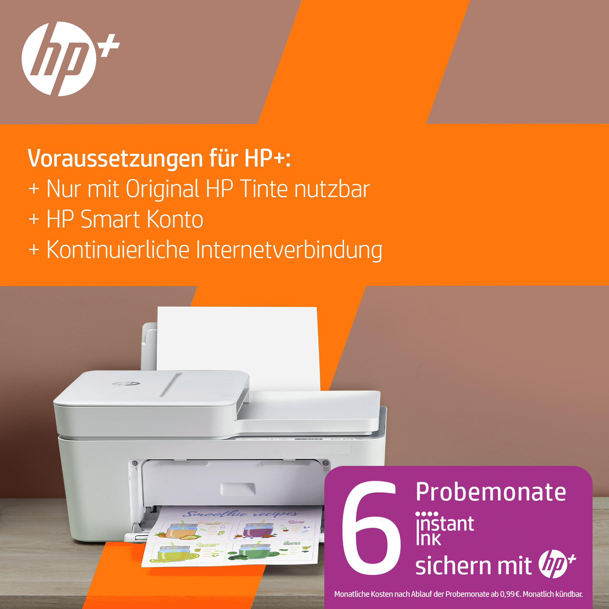 HP DeskJet 4120e AIO (Instant Ink) Multifunktionsdrucker