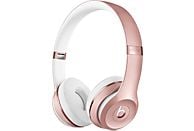 Auriculares inalámbricos - Beats Solo 3, De diadema, Bluetooth, Supresión de ruido, Hasta 40h, Oro rosa