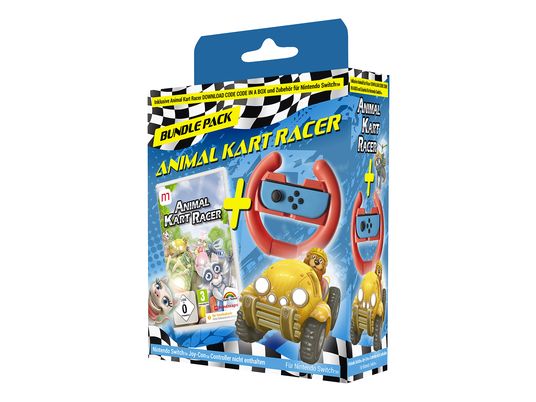 Animal Kart Racer (CiaB) + Racing Wheel Bundle - Nintendo Switch - Allemand